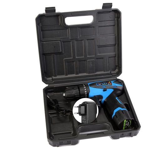 Perceuse-visseuse electrique sans fil rechargeable 12 V, outil portatif, prise UE 100-240 V
