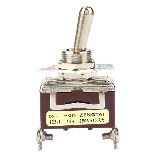 Lot de 2 interrupteurs a bascule momentanes marche/arret 12 mm, 2 broches, 2 positions, 15 A, 250 V