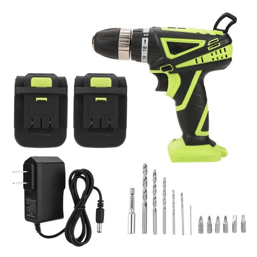 Kit perceuse-visseuse electrique sans fil a batterie lithium rechargeable 12 V (prise US 110 V)