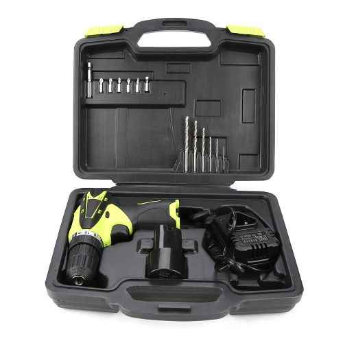 Kit perceuse-visseuse electrique sans fil a batterie lithium rechargeable 12 V (prise UE 110-240 V)