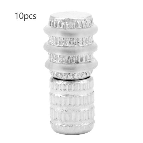 Support d'etagere en metal pour armoire, ecrou, vis, goupille, goujon, ensemble de chevilles avec cache-gomme (9 x 23 mm)