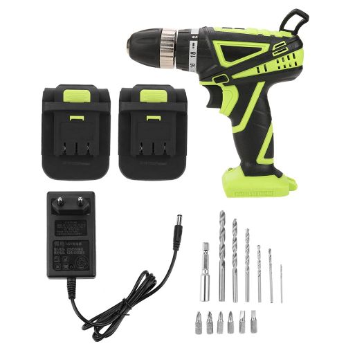 Kit perceuse-visseuse electrique sans fil a batterie lithium rechargeable 12 V (prise UE 220 V)