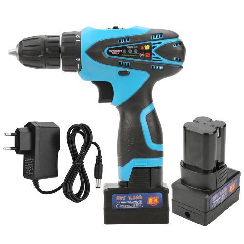Perceuse-visseuse electrique sans fil a batterie lithium rechargeable 25 V (prise UE 220 V)