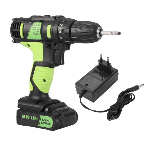 Perceuse-visseuse electrique sans fil rechargeable 16,8 V, outil portatif, prise UE 100-240 V