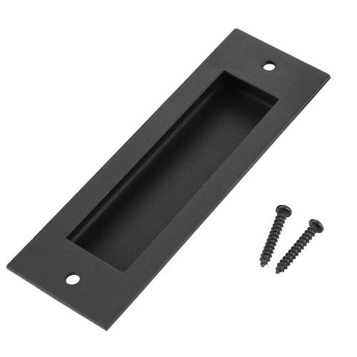 Poignee de porte de grange coulissante en fer de style simple pour armoire