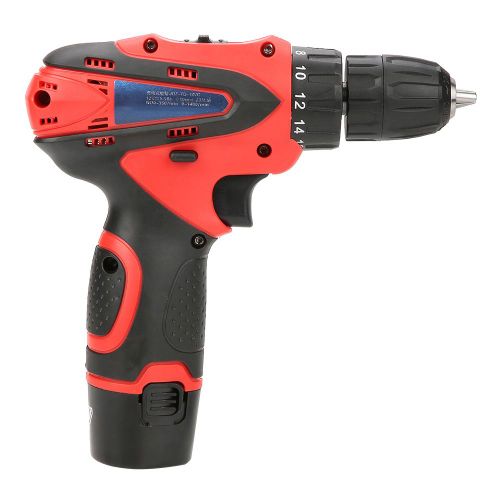 Kit perceuse-visseuse electrique sans fil a batterie lithium rechargeable 12 V (prise americaine 110 V)