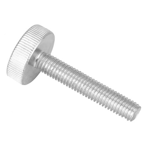 Lot de 10 boulons a tete moletee plate en acier au carbone zingue M8 (M8 x 45)