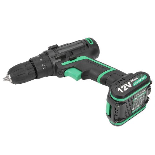 Perceuse-visseuse electrique sans fil 12 V, mini-perceuse-visseuse a percussion (prise americaine 110 V)