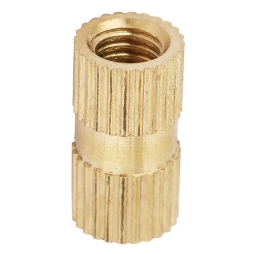 Ecrou molete en cuivre a extremite fermee de 5 mm, accessoire de fixation, ensemble d'ecrous moletes integres (M5 x 12)