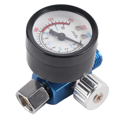 Regulateur de pression d'air pour pistolet a peinture 1/4" Manometre Accessoire pour outil pneumatique