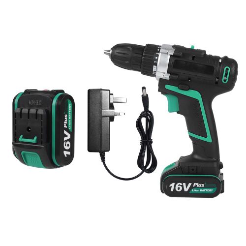 Perceuse-visseuse electrique sans fil rechargeable a batterie 16 V (prise britannique 220 V)