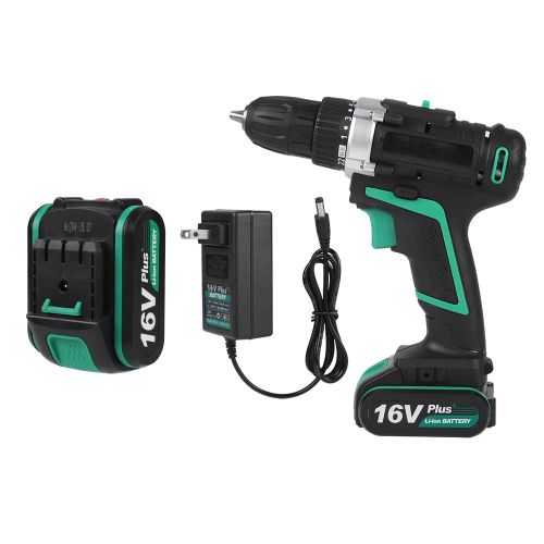 Perceuse-visseuse electrique sans fil rechargeable a batterie 16 V (prise americaine 110 V)