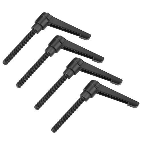Lot de 4 boutons de machine en metal, poignee de fixation reglable, filetage male M8 (20 mm)
