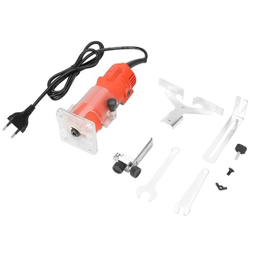 Defonceuse a bois 220 V, diametre de pince de 6,35 mm, outil de travail du bois electrique a main (prise UE)