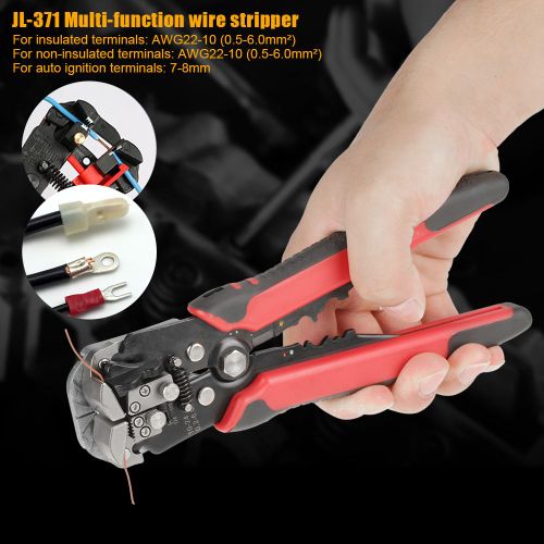 Pince a denuder les cables multifonctionnelle automatique rouge, outil de sertissage manuel