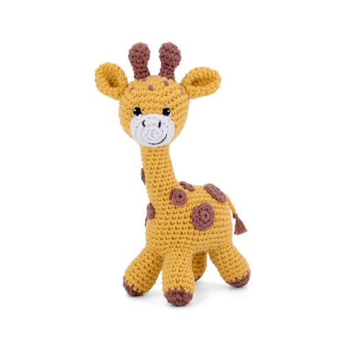 Kit De Crochet Gründl Gina La Girafe ¿ Créez Votre Girafe Amigurumi En 100 % Coton Taille : 18 À 20 Cm (Selon La Tension Du Fil Et Votre Main). Color : Jaune