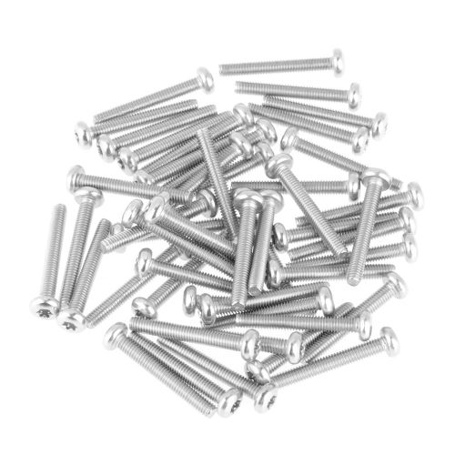Lot de 50 vis a tete cylindrique etoile en acier inoxydable 304 serie M4 (M4 x 30 mm)