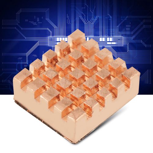 Kit de refroidissement de dissipateurs thermiques en cuivre 3 pieces, specialement concu pour la carte mere Raspberry Pi