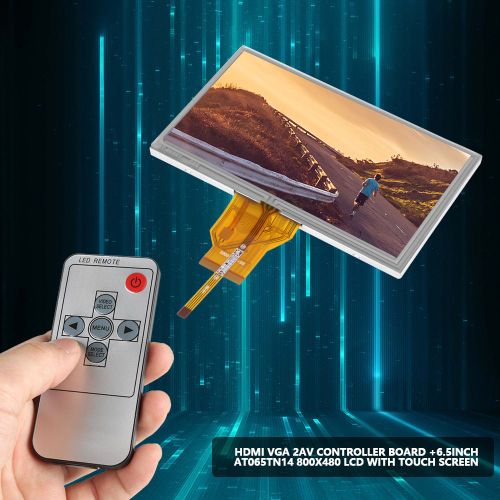 Carte controleur HDMI VGA 2AV + ecran LCD tactile 6,5 pouces AT065TN14 800 x 480 (prise americaine)