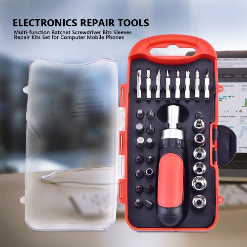 Kit De Reparation D'embouts De Tournevis A Cliquet Multifonctions Pour Ordinateurs Et Telephones Portables