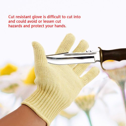 paire de gants resistants aux coupures en fibre d'aramide pour la securite des bouchers