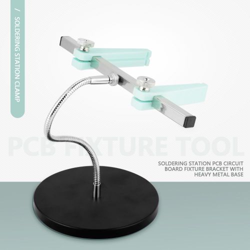Support de fixation pour carte de circuit imprime de station de soudage avec base en metal lourd