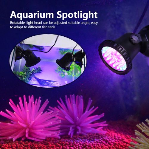 Hjlian Eclairage Led Etanche Pour Aquarium 100-240 V, Projecteur Submersible Rvb Pour Aquarium, Jardin, Etang (N° 14)