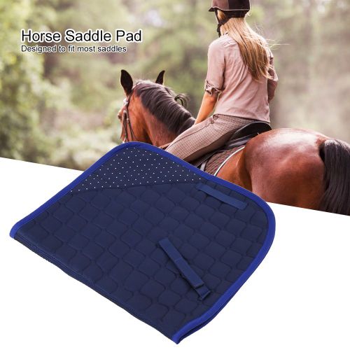 Hjlian Tapis De Selle Pour Cheval, Coussin De Protection Pour Selle Avec Proprietes Absorbantes De La Transpiration (Bleu Complet)