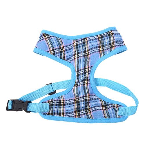 Hjlian Harnais Reglable En Maille A Carreaux Pour Chien, Chiot, Chat, 4 Couleurs, Vetements Pour La Marche