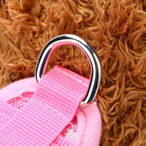 Hjlian Harnais Rose Tendance Pour Animaux De Compagnie, Sangle De Poitrine, Gilet Pour Chien Et Chiot Avec Corde De Traction