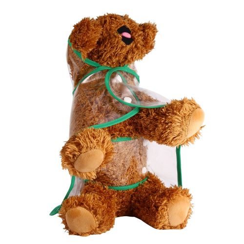 Hjlian Impermeable Pour Animaux De Compagnie, Veste Impermeable A Capuche Pour Chien, Combinaison Solide, Vetements De Pluie Pour L'exterieur (Ourlet Vert Xs)