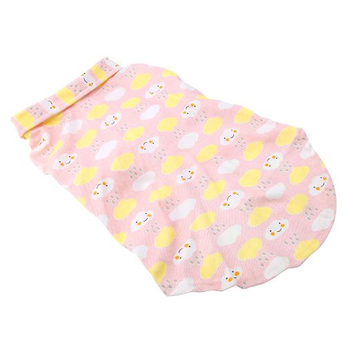 Hjlian Costume De Chien De Compagnie Cartoon Cloud Vetements Chauds Chiot Revers Et Collier Tenue De Chien Rose M