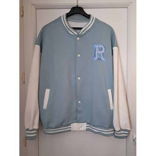 Veste Neuve Teddy Taille Xl/Xxl Blanc Bleu
