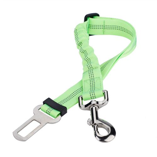 Hjlian Harnais De Securite Telescopique Pour Chien, Chat, Chiot, Laisse Elastique Reflechissante, Vert