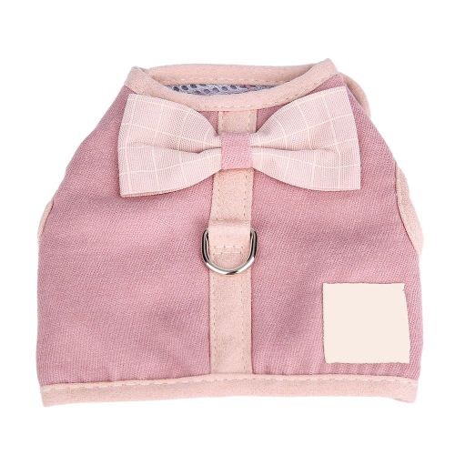 Hjlian Harnais De Poitrine Tendance Pour Chien, Gilet Souple, Laisse De Securite Pour Chiots D'exterieur (Rose, Taille L)