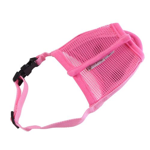 Hjlian Museliere Anti-Morsure Pour Chien, Empeche La Mastication Et Les Aboiements, Dressage, Toilettage, Masque Buccal, Rose, Taille M