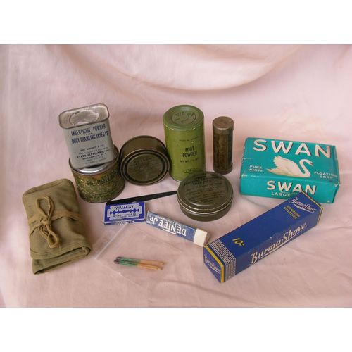 Ww2 Us Lot De 13 Éléments D'Hygiène/Divers Du Soldat Militaire Américain ( 39-45 ) Lot 11