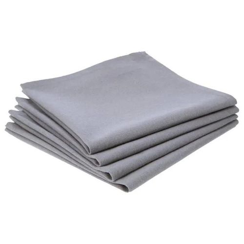 Serviettes - Ixo - Lot De 4 - Gris - 40 X 40 Cm - 100 % Coton