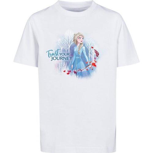 F4nt4stic T-Shirt 'disney Frozen 2 Trust Your Journey'  Bleu / Bleu Clair / Rouge / Blanc