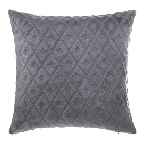 Coussin - Atmosphera - 40x40 Cm - Gris Foncé - Déhoussable - Polyester
