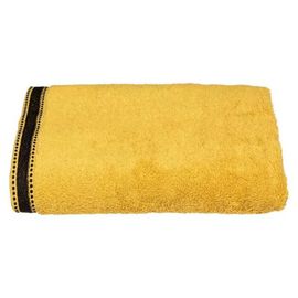 Drap De Douche "Joia" - Coton 550 Gr/M² - Jaune Moutarde 70x130 Cm - Ocre - Atmosphera Createur D'interieur