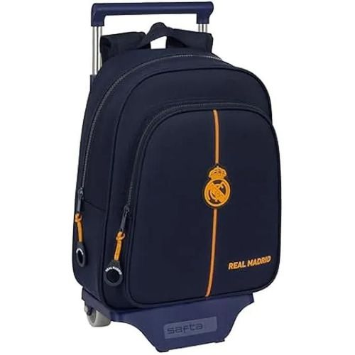 Sac à dos enfant - SAFTA - Real Madrid 2ème équipe 24/25 - Chariot inclus - Confortable - Résistant