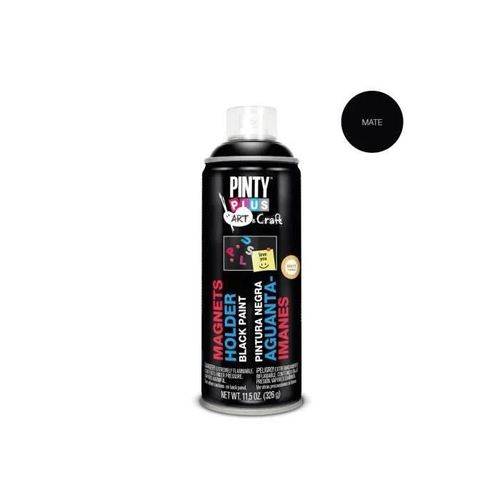 Peinture en Aérosol - GENERIQUE - Pintyplus Art&Craft - 520cc - Noir - Peinture pour Aimants