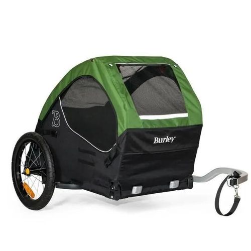 Remorque Burley Animal Compagnie Tail Wagon - Noir/Vert - 85x70,5x80 Cm