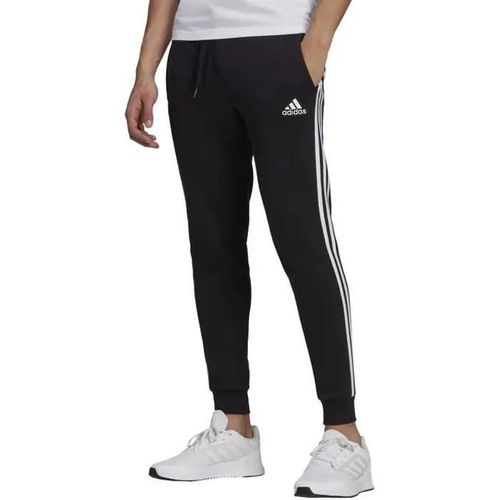 Pantalon - Adidas - Essentials Slim 3 Stripes - Noir - Coupe Slim - Taille Standard
