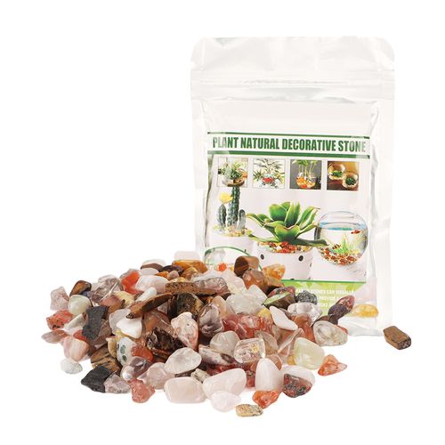 Hjlian Galets Decoratifs Naturels En Pierre Polie Pour Aquariums, Plantes En Pot, Fontaines Et Jardins, 100 G