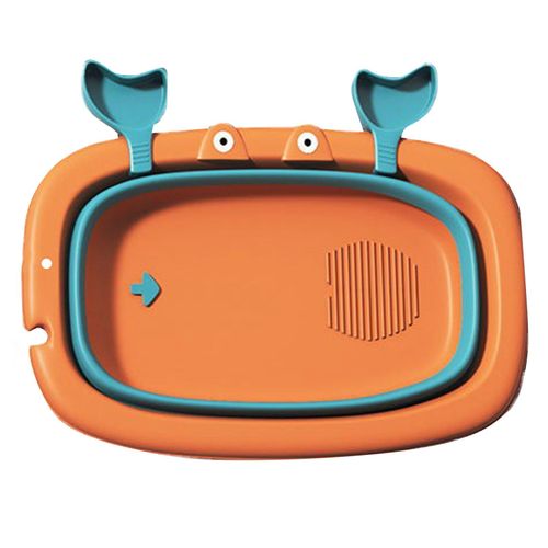 Hjlian Baignoire Pliable Pour Animaux De Compagnie, Mignonne, Peu Encombrante, Multifonctionnelle Et Portable, Avec Trou De Douche Pour Chats Et Chiens