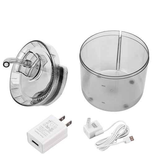 Hjlian Fontaine A Eau Pour Animaux De Compagnie 1,8 L, Distributeur D'eau Automatique Et Silencieux Pour Chats, Avec 2 Modes De Fonctionnement, Prise Americaine 100-240 V