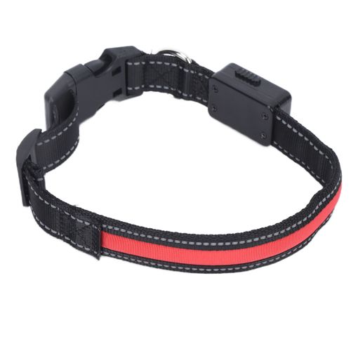 Hjlian Collier Led Pour Chien, Rechargeable Par Usb, Lumineux Et Reglable, A Energie Solaire, Pour Chiens De Grande, Moyenne Et Petite Taille.