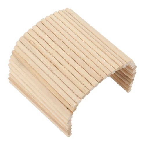 Hjlian Pont En Bois Flexible Pour Hamster, Cachette En Bois Pour Cochons D'inde, Furets, Herissons, Chinchillas, Lapins, 20 X 30 Cm